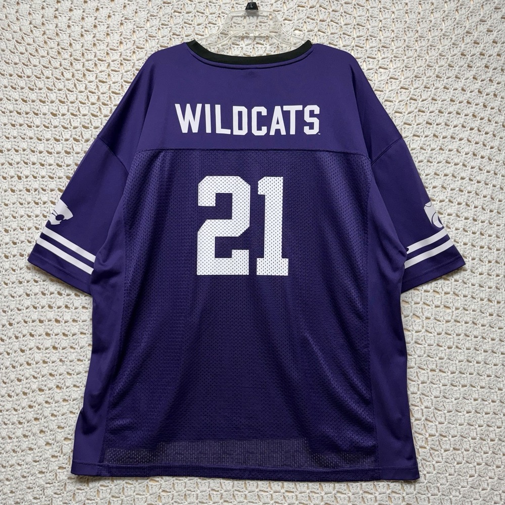 Kansas State Wildcats Jersey Mens 2XL Purple NCAA Football Russell Athletic - Picture 2 of 9